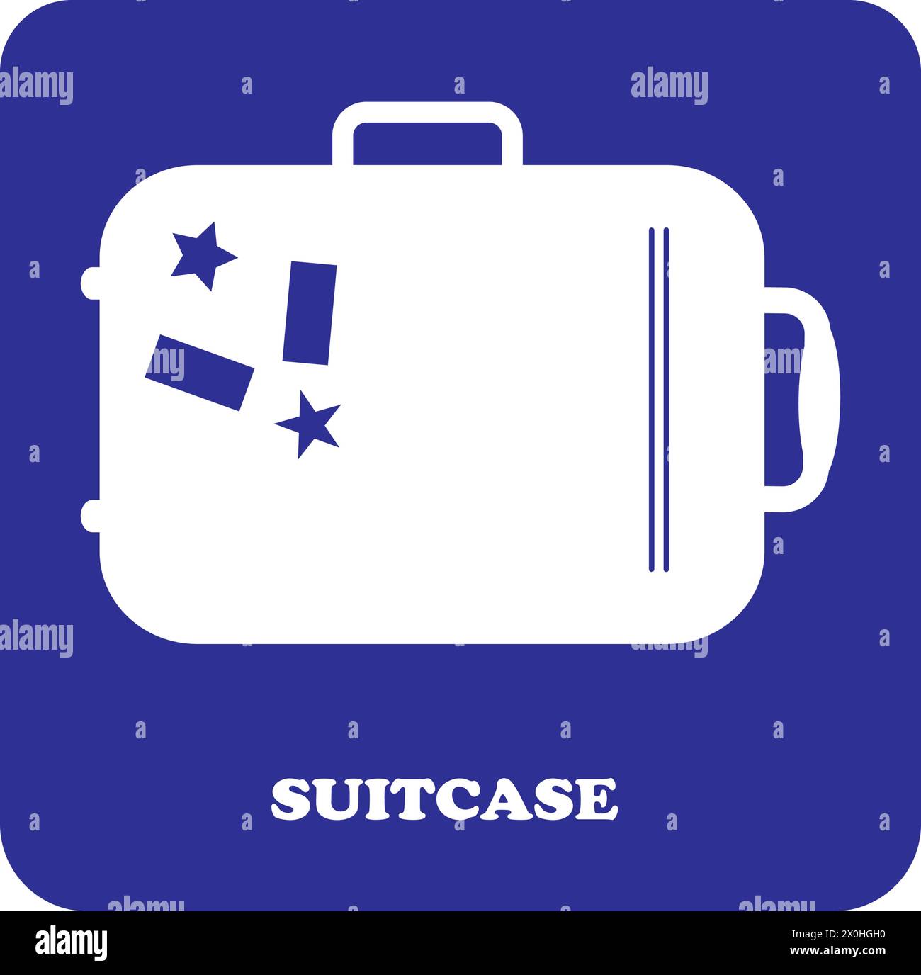 suitcase icon vector illustration symbol design Stock Vector