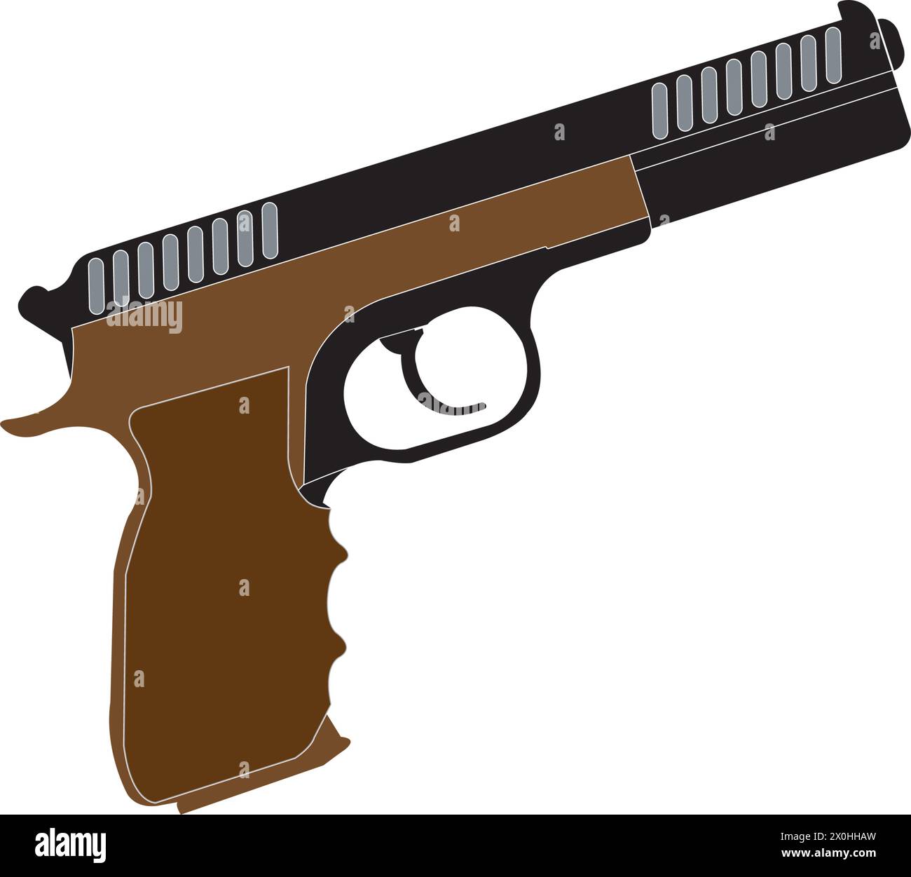 Gun vector icon illustration logo template Stock Vector Image & Art - Alamy