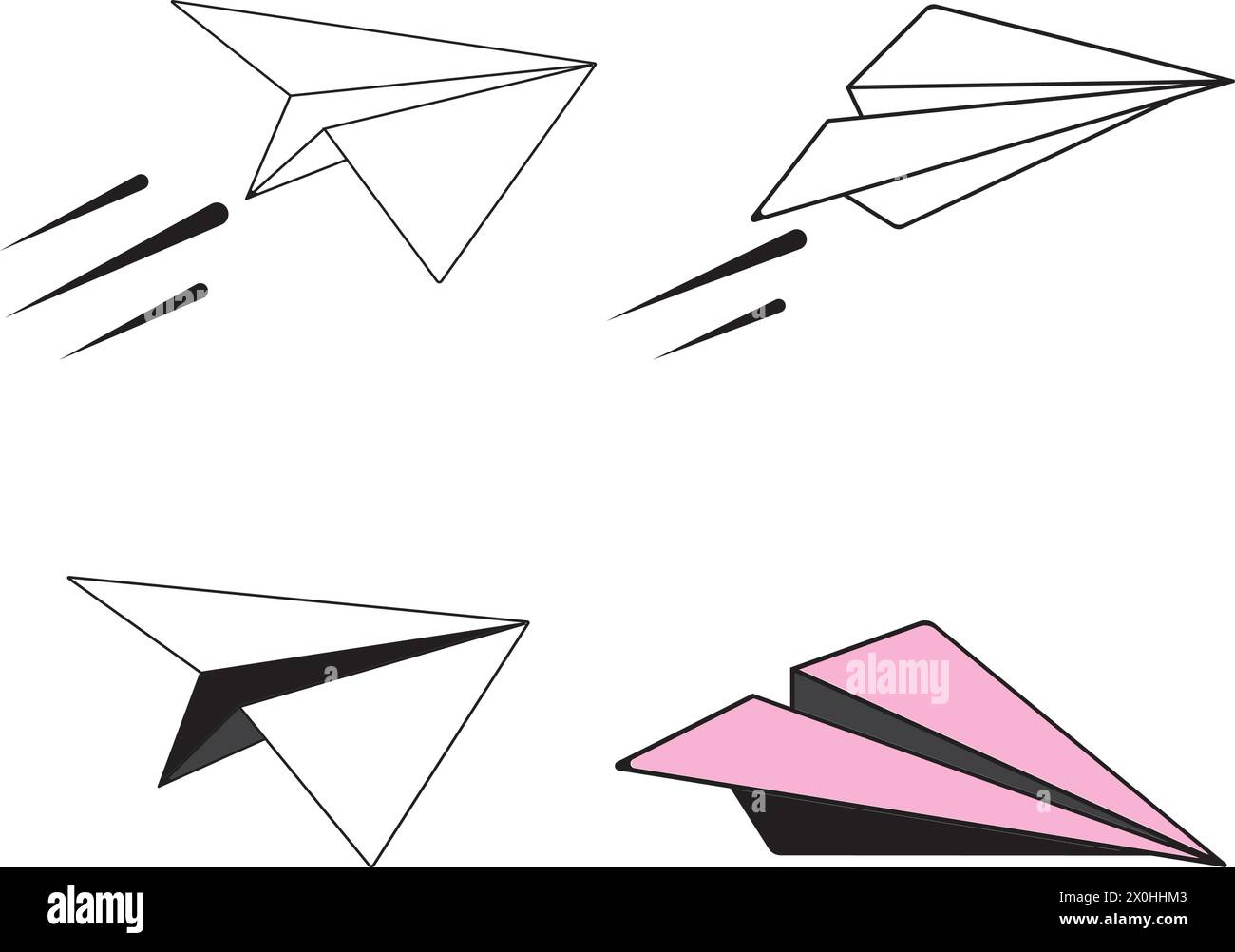 Paper plane icon vector, Send Message solid logo illustration. Stock Vector