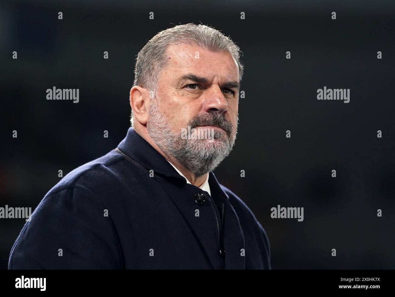 File photo dated 28-12-2023 of Ange Postecoglou, who feels Newcastle should serve as a cautionary tale for Tottenham about what can happen if a club do not have the squad depth to cope with Champions League football. Issue date: Friday April 12, 2024. Stock Photo