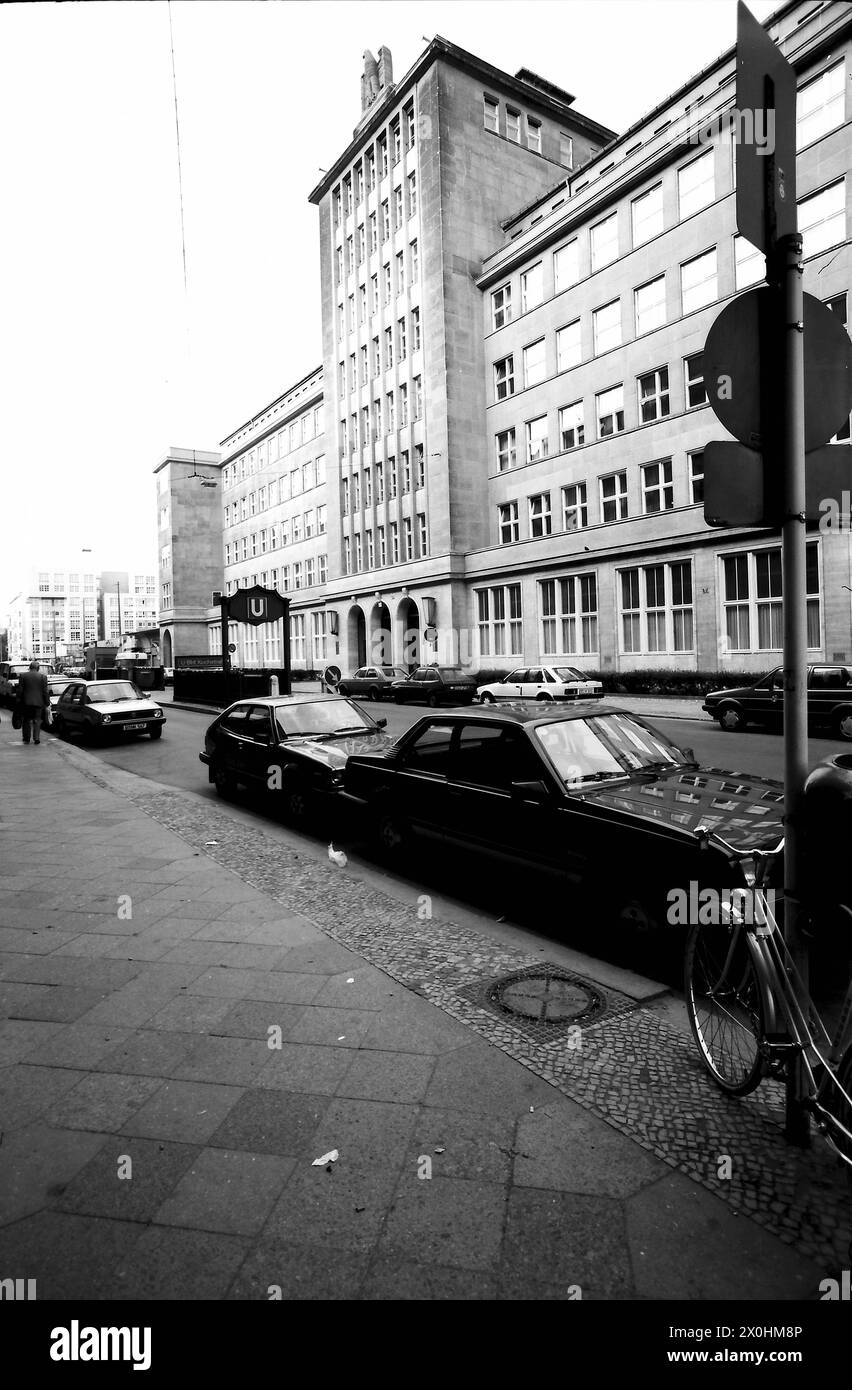 A small section of Friedrichstrasse was in West Berlin [automated translation] Stock Photo