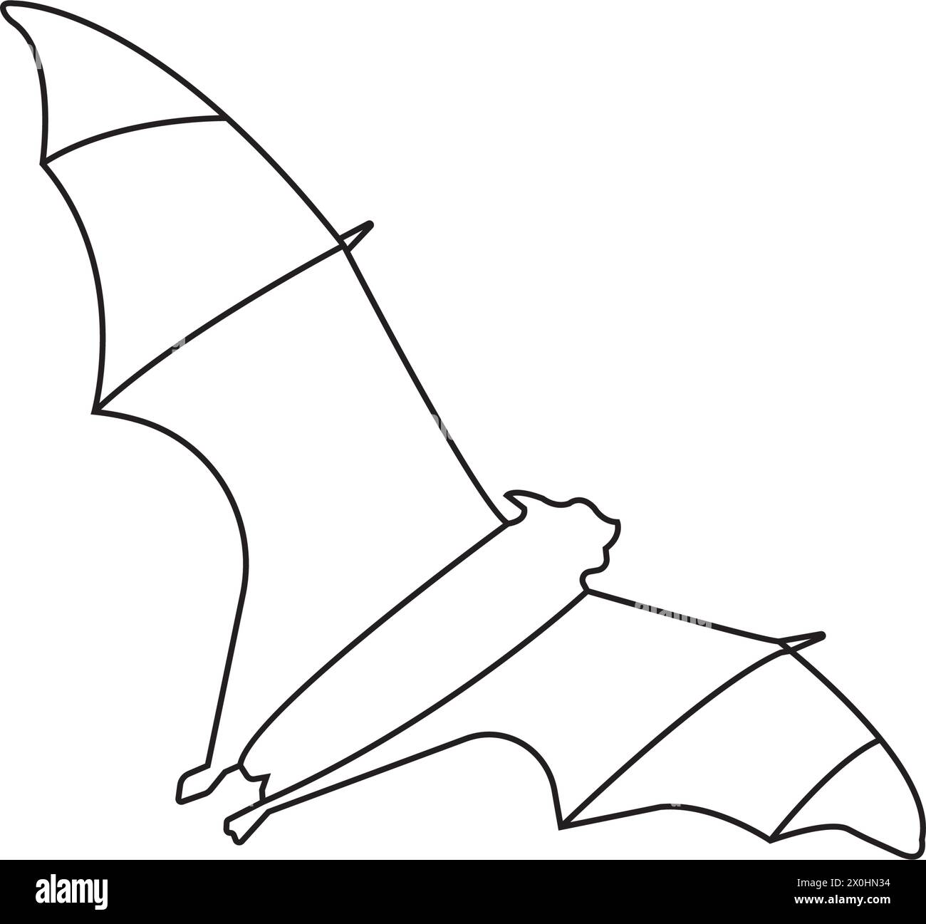 flying bat icon design template vector isolated illustration Stock Vector