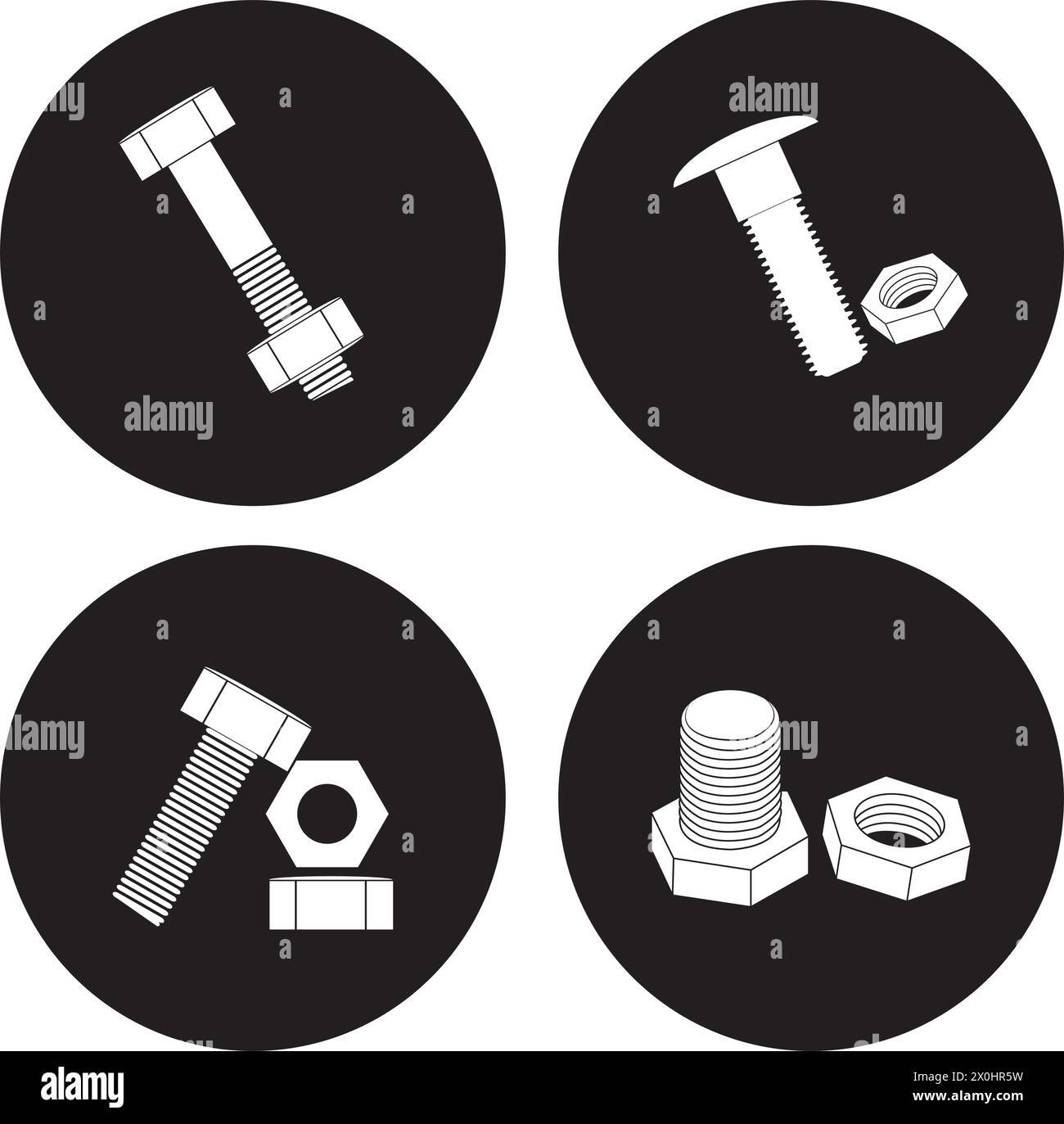 Construction fastener Stock Vector Images - Alamy