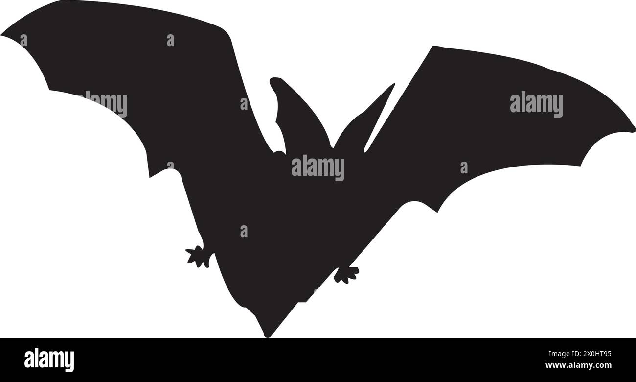 flying bat icon design template vector isolated illustration Stock Vector