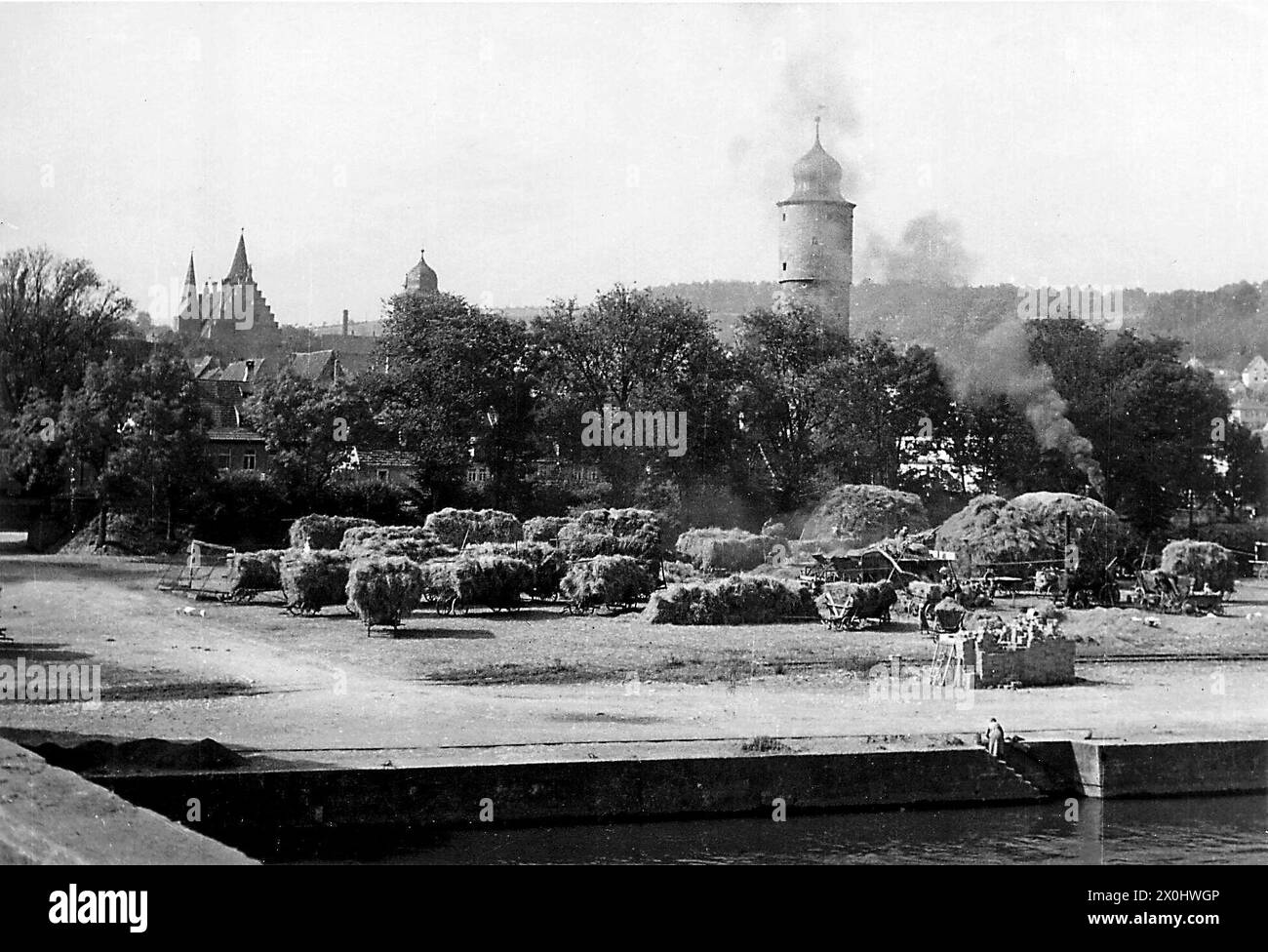 Ochsenfurt - threshing floor on the Main [automated translation] Stock