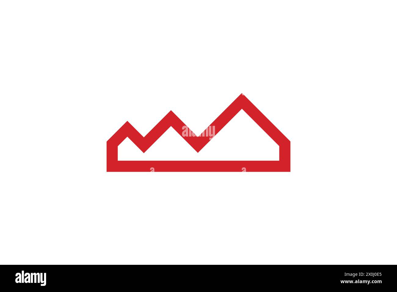 Mountain Home Logo Design Template Stock Vector