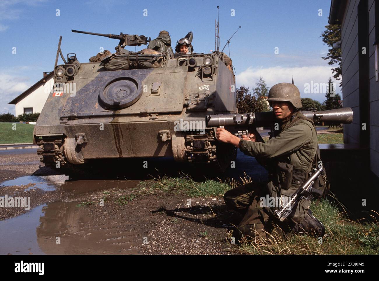 - NATO Exercises in Germany, Canadian troops (October 1984)   - Esercitazioni NATO in Germania, truppe Canadesi (Ottobre 1984) Stock Photo