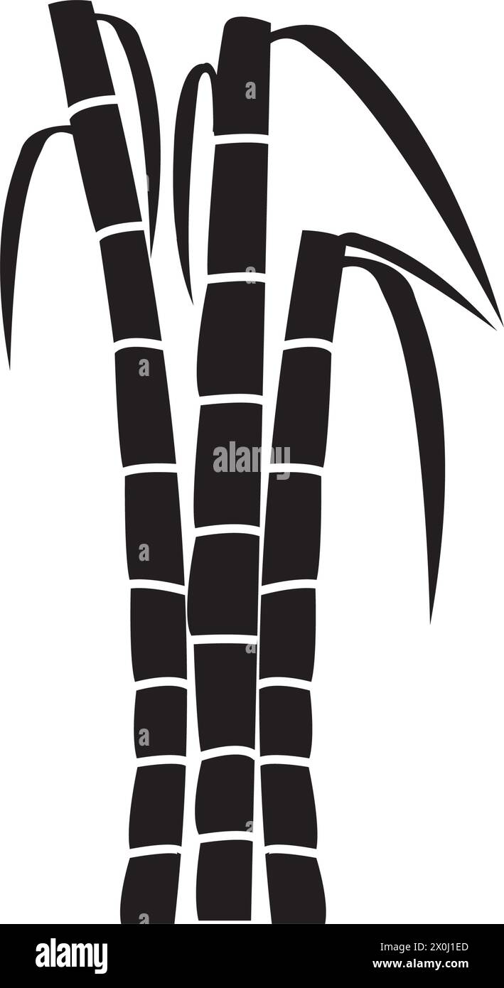 Sugar cane icon Vector Illustration design Logo template Stock Vector