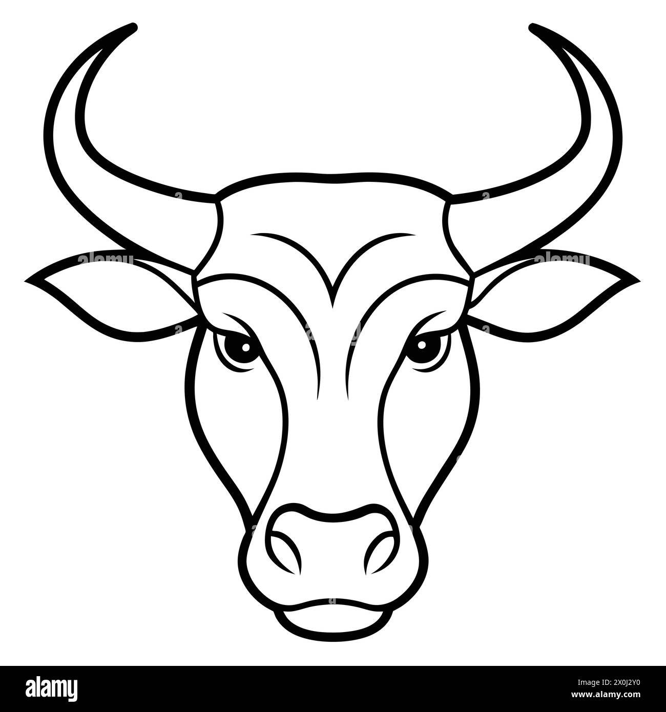 Strong Bull Head Illustrations Ideal for Sports Team Logos