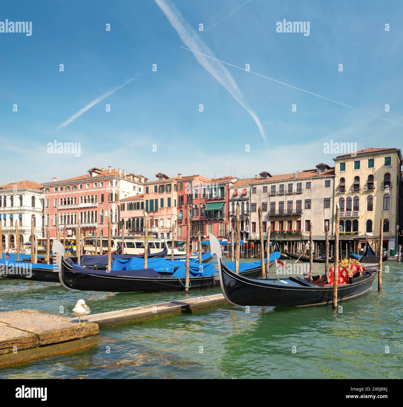 Medieval houses at grand canal in venice italy hi-res stock photography ...