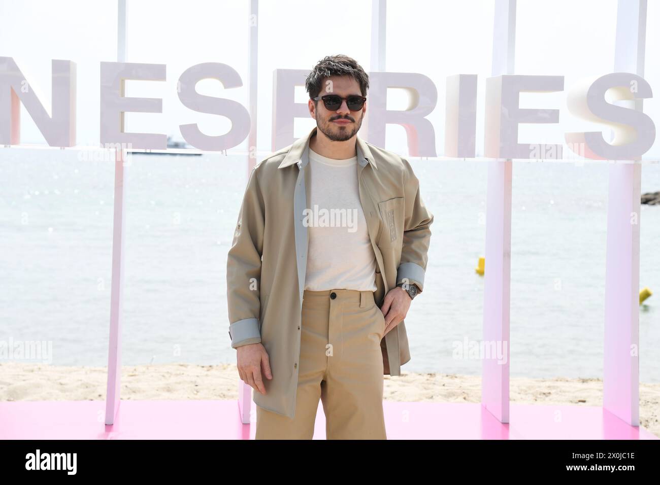 CANNES, FRANCE - APRIL 08: François Civil attend the 'Fiasco' Photocall during the 7th Canneseries International Festival on April 08, 2024 in Cannes, Stock Photo