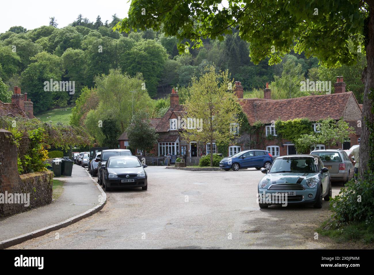 Views of the village of Hambleden, Buckinghamshire in the United Kingdom Stock Photo