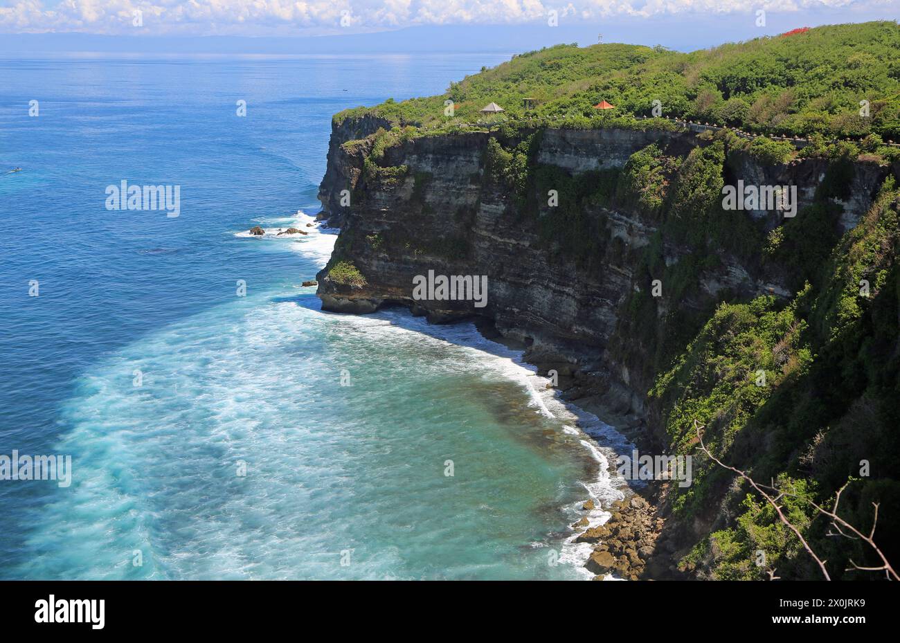 Trail on the Uluwatu cliff - Bali, Indonesia Stock Photo