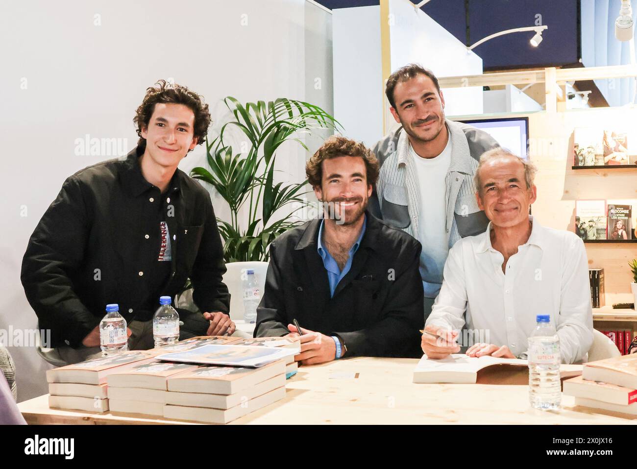 Paris, France. 12th Apr, 2024. Kretz family signs his book at the Paris ...