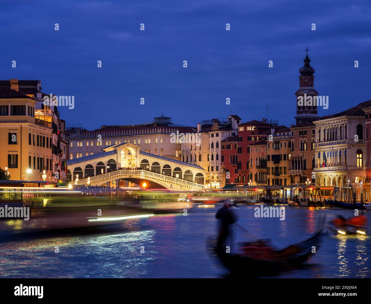 The Famous Rialto Bridge Over the Grand Canal in Venice, Italy The Famous Rialto Bridge Over the Grand Canal in Venice, Italy