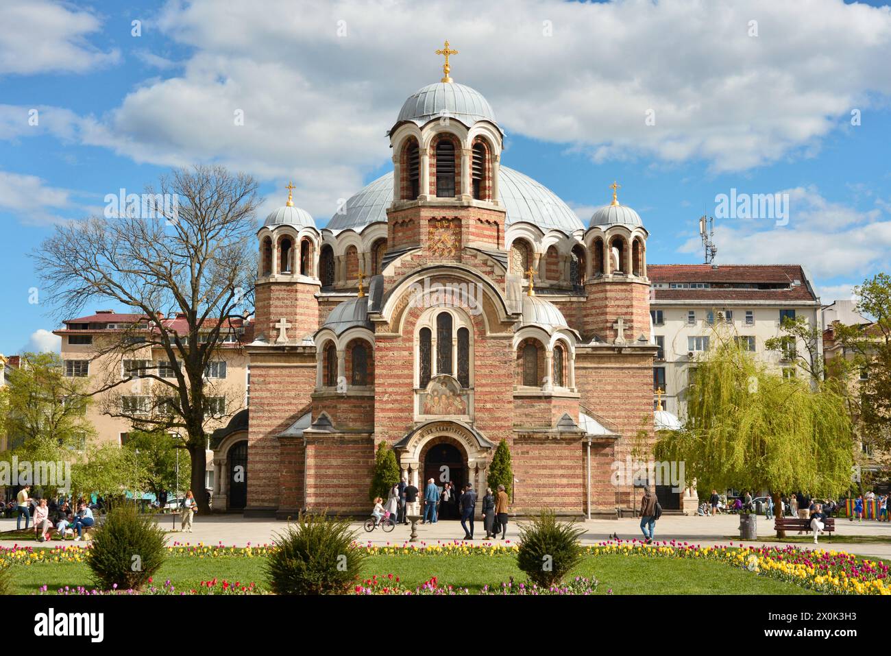 The 15 Century Sveti Sedmochislenitsi Orthodox Church built by architect Mimar Cinan as a mosque, Sofia Bulgaria, Eastern Europe, Balkans, EU Stock Photo
