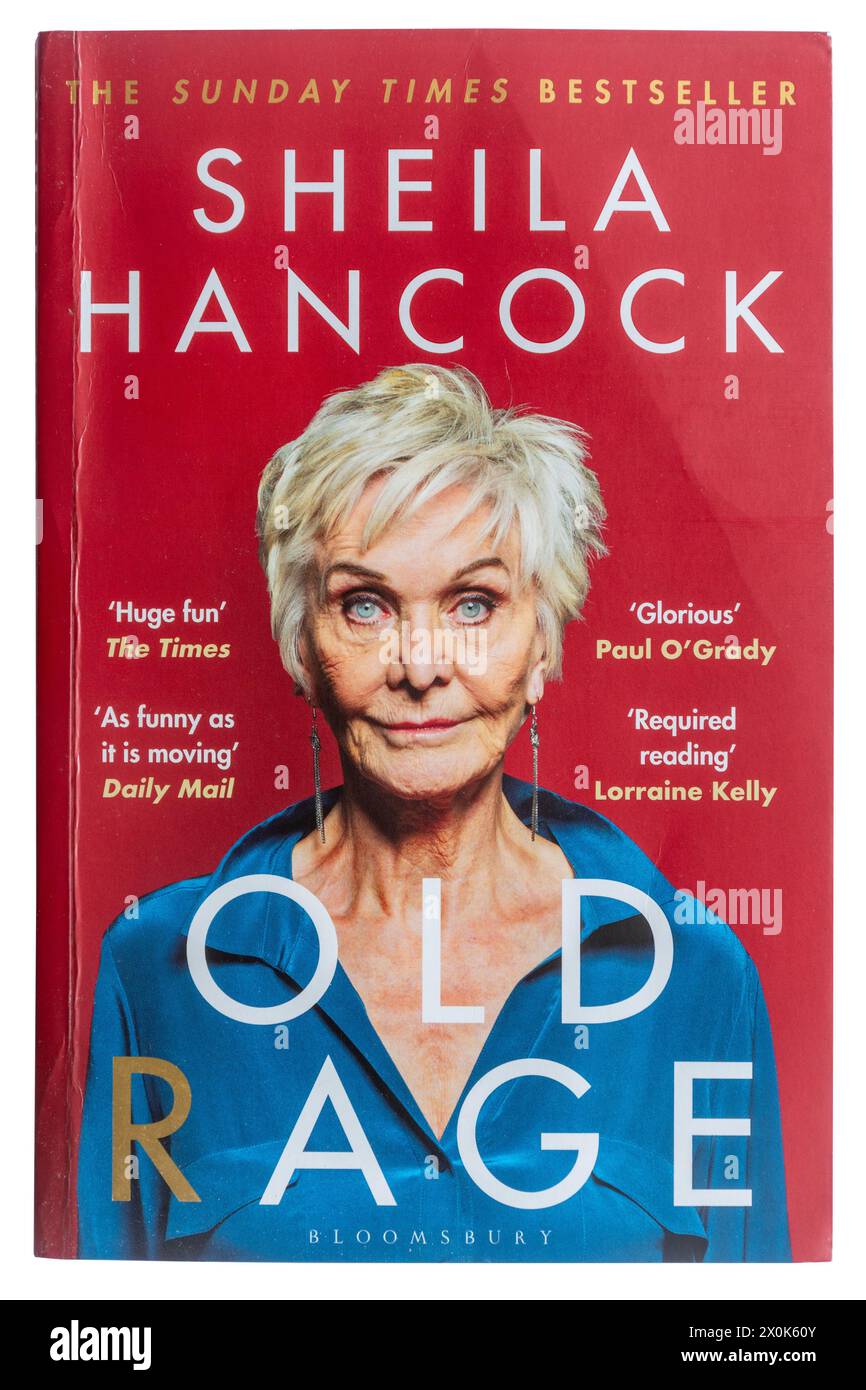 Old Rage book, a 2022 memoir by Actress Sheila Hancock Stock Photo