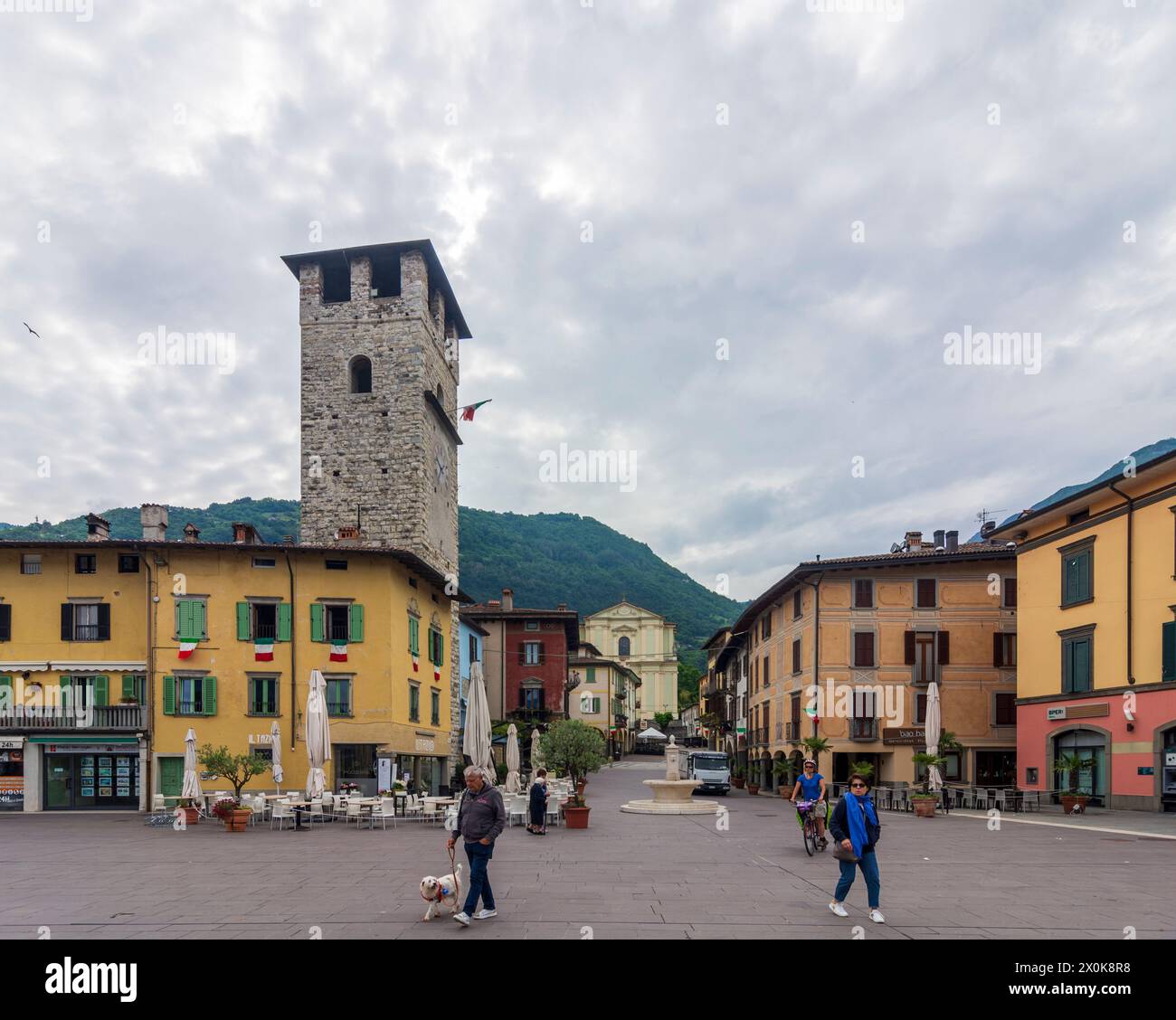 Square piazza umberto i in brescia hi-res stock photography and images ...