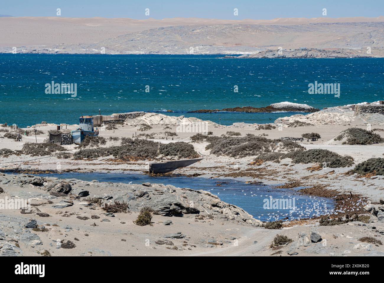 Diaz Point, a spur of the Lüderitz Peninsula near the town of Lüderitz in Namibia Stock Photo