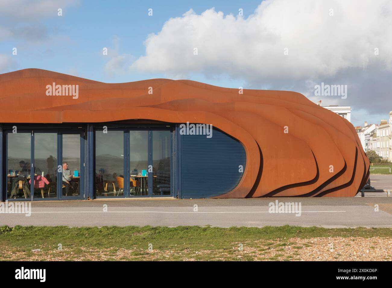 England, West Sussex, Littlehampton, East Beach Cafe designed by Thomas ...