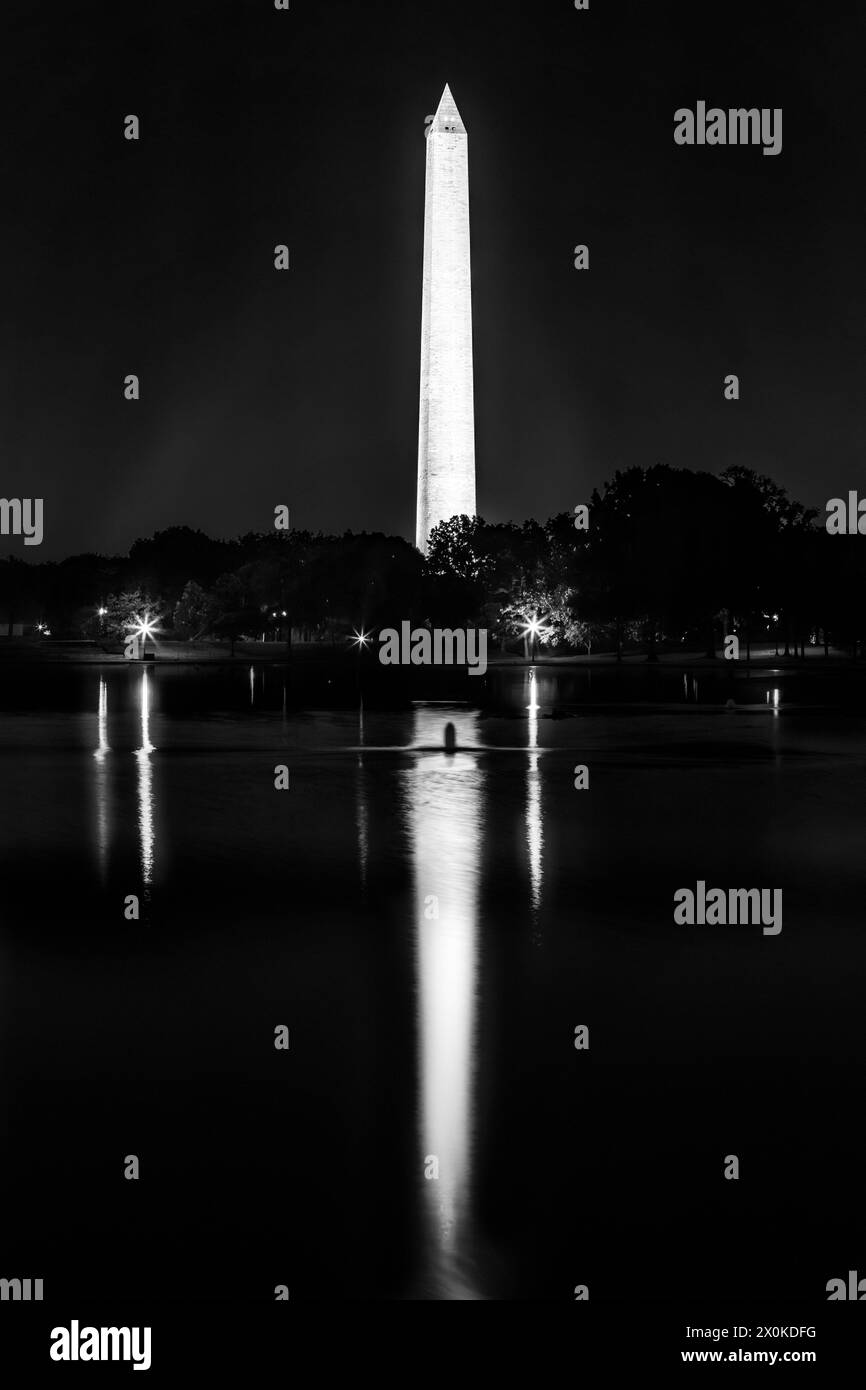 Washington monument in Washington DC Stock Photo