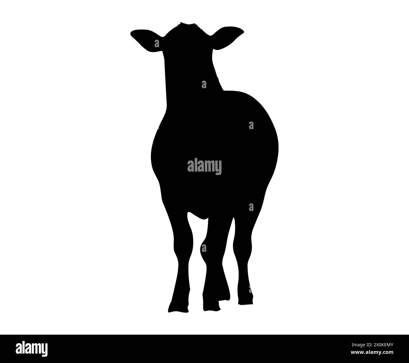 Cow silhouette character vector illustration icon. Cow logo milk