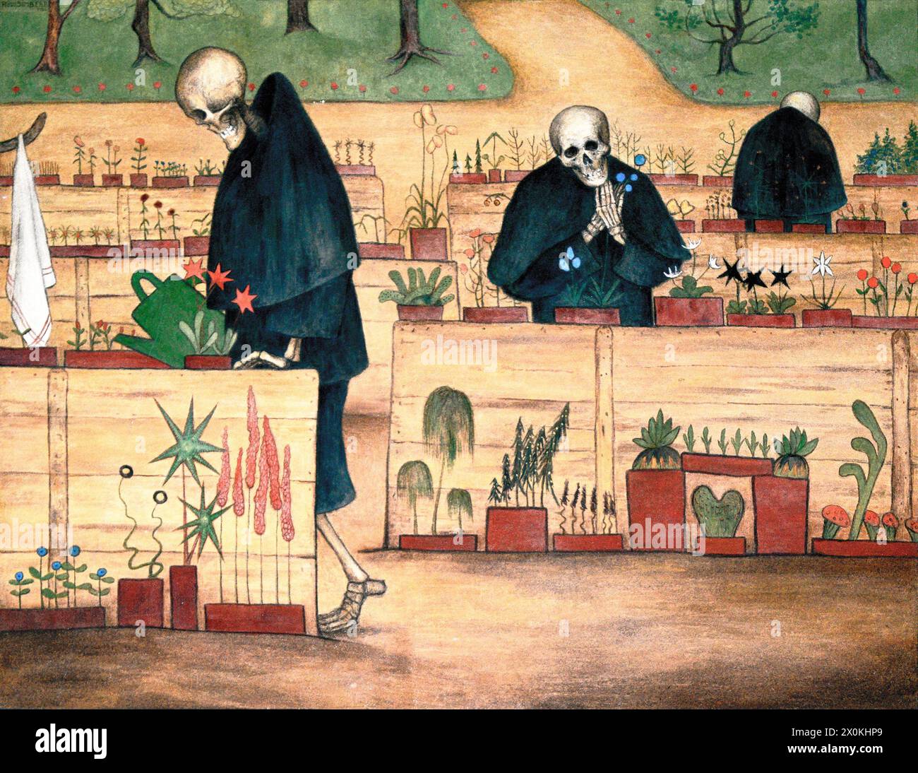 The Garden Of Death Finnish Kuoleman Puutarha 1896 Is A Painting By The Garden Of Death Finnish Kuoleman Puutarha 1896 Is A Painting By