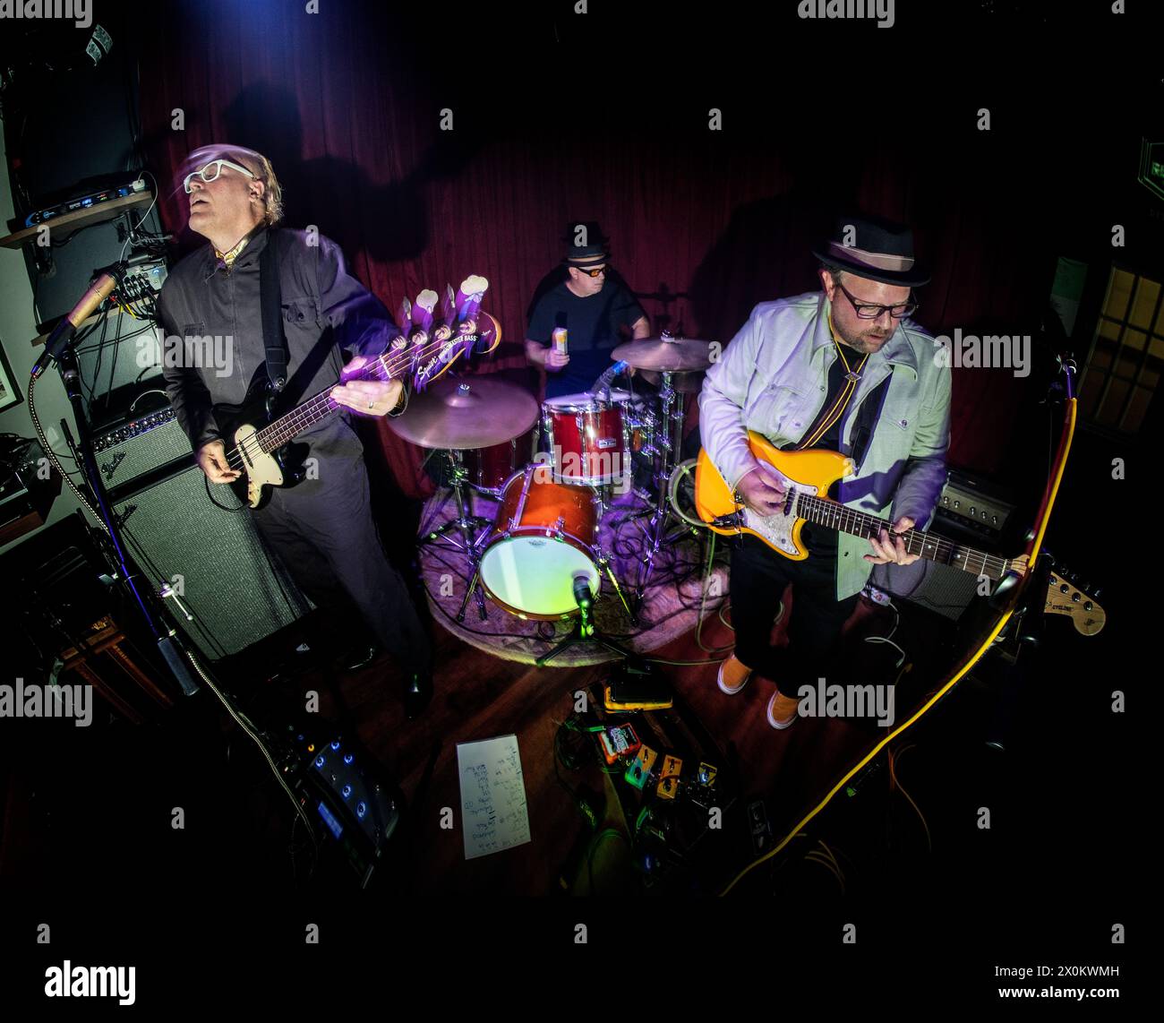 Frank Mustard Project at Hi Hat Public House, Austin, Texas Stock Photo