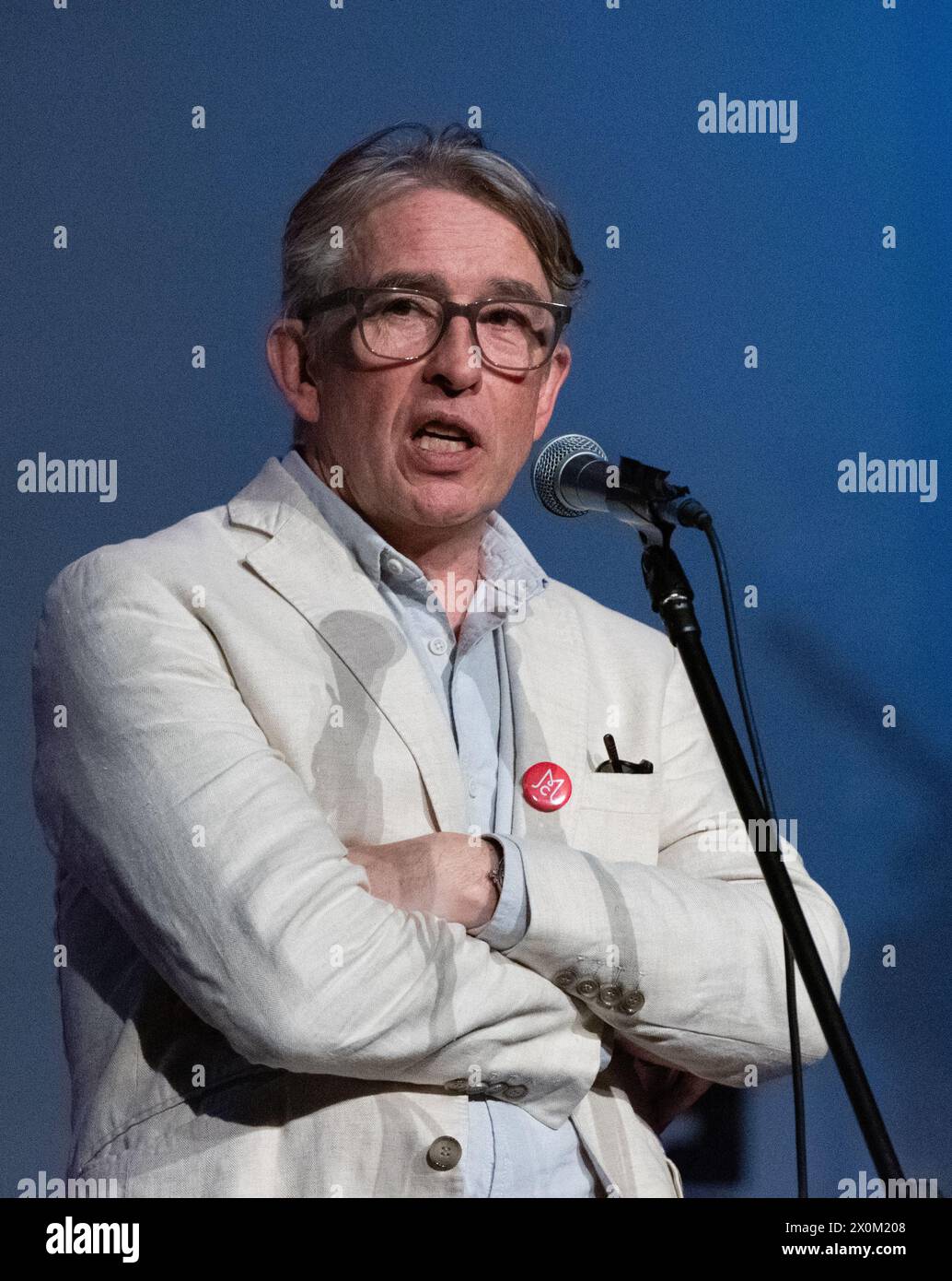 Steve Coogan at Middleton Co-operating Launch Party. Middleton Arena