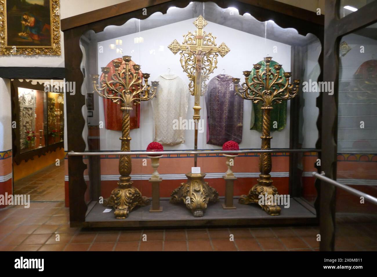 Mission Hills, Los Angeles, California, USA 11th April 2024 San Fernando Rey de Espana Mission Museum at 15151 San Fernando Mission Blvd on April 11, 2024 in Mission Hills, Los Angeles, California, USA. Photo by Barry King/Alamy Stock Photo Stock Photo