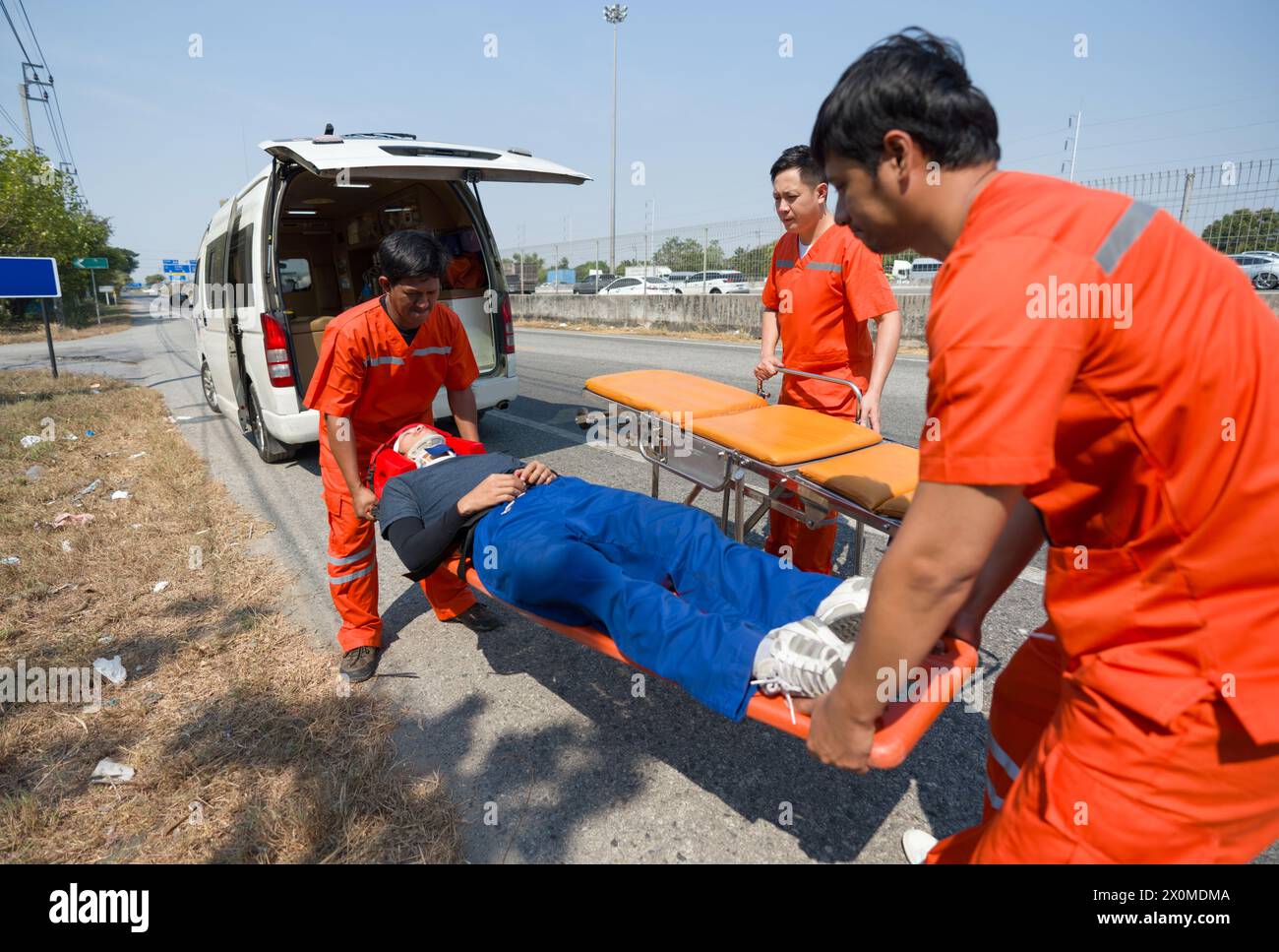 Ambulance stretcher lift hi-res stock photography and images - Alamy