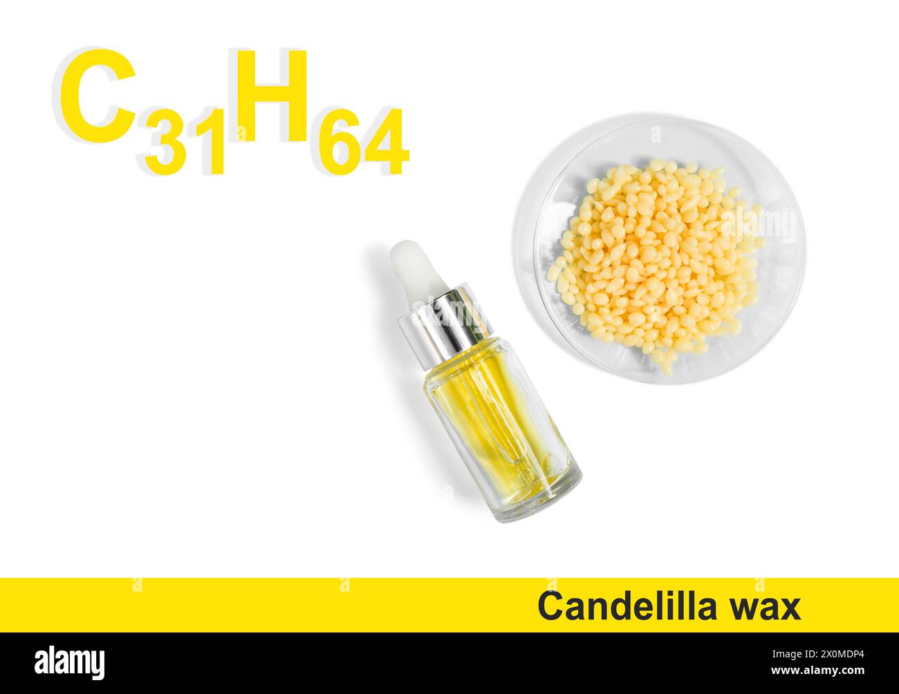 Candelilla wax with molecular formula C31H64. Chemical ingredient for