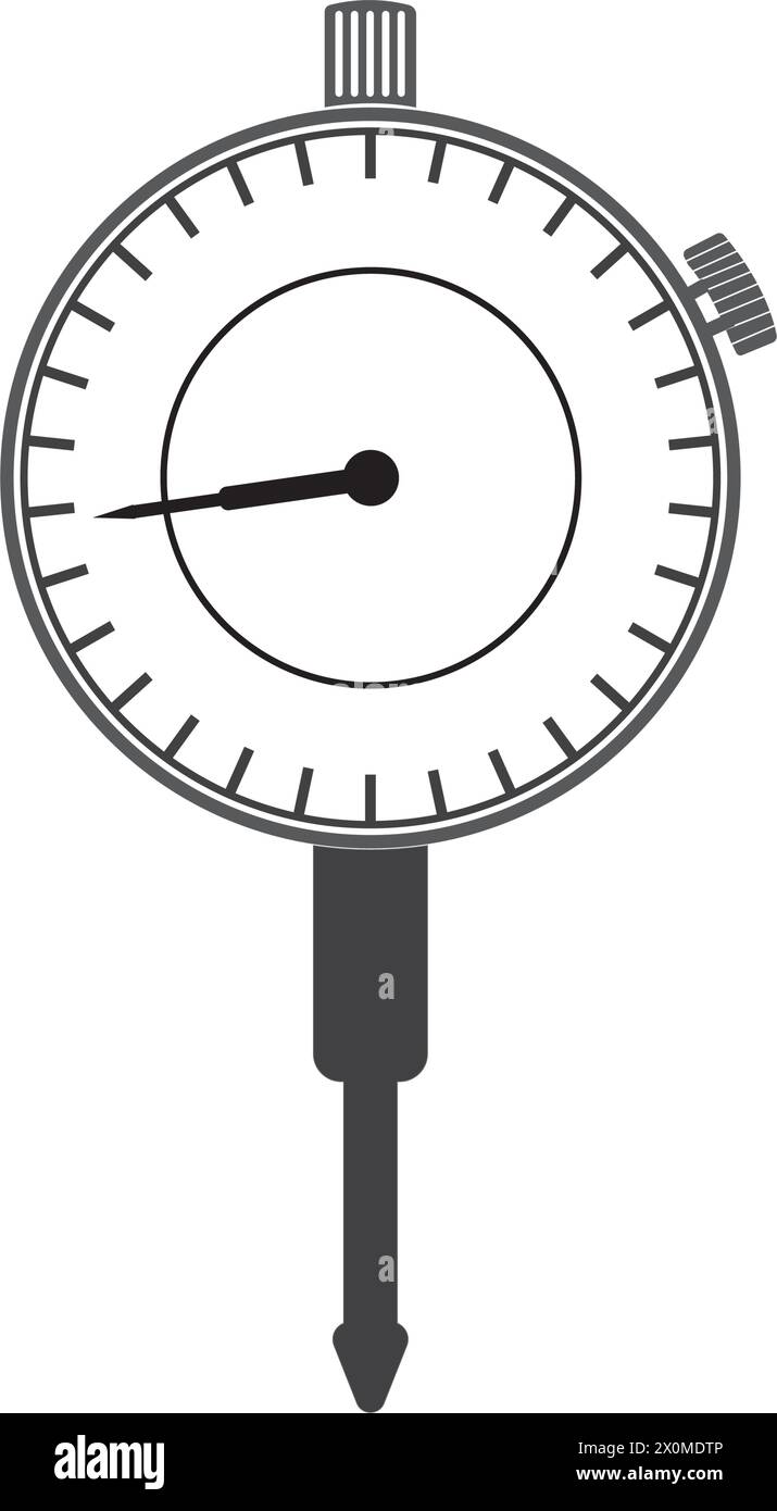 Dial indicator icon vector simple design Stock Vector Image & Art - Alamy