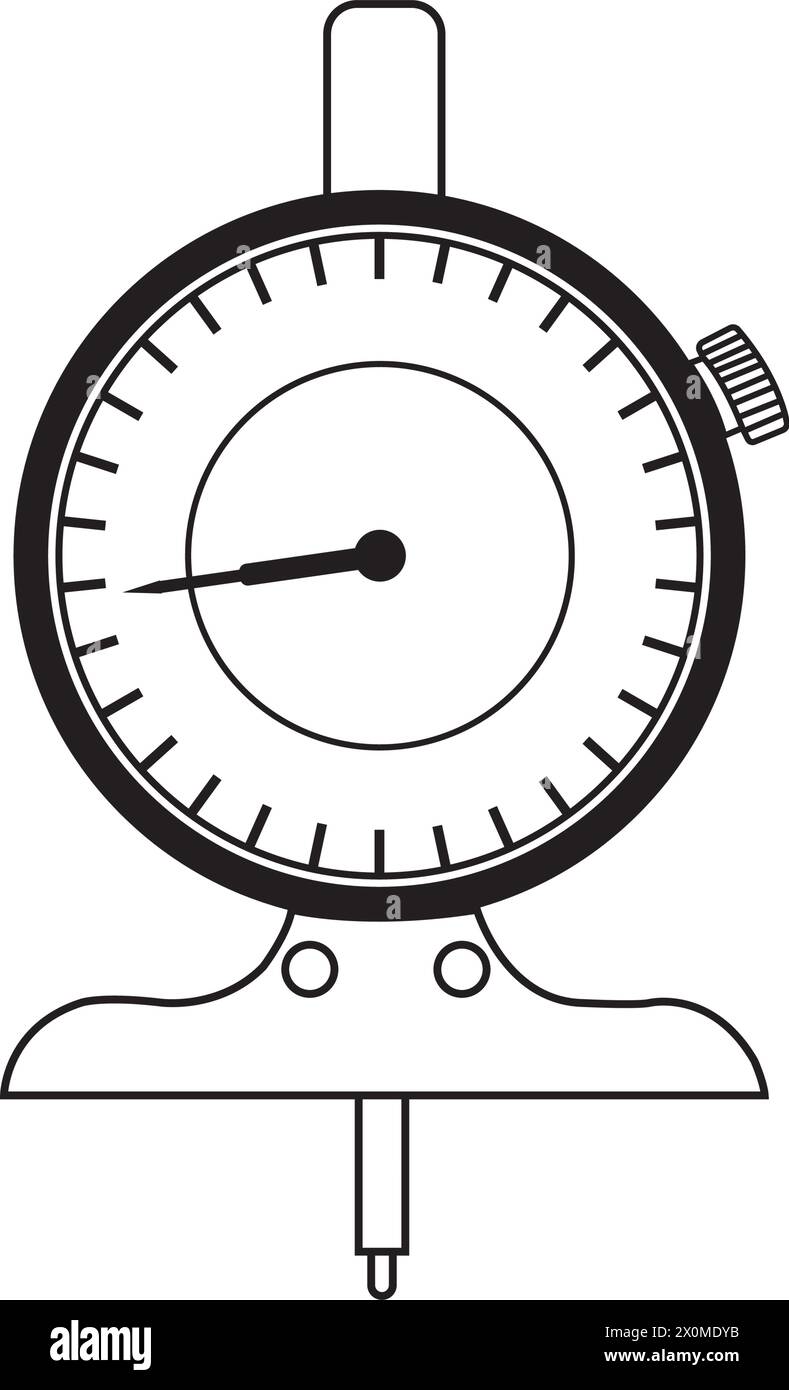 Dial indicator icon vector simple design Stock Vector Image & Art - Alamy