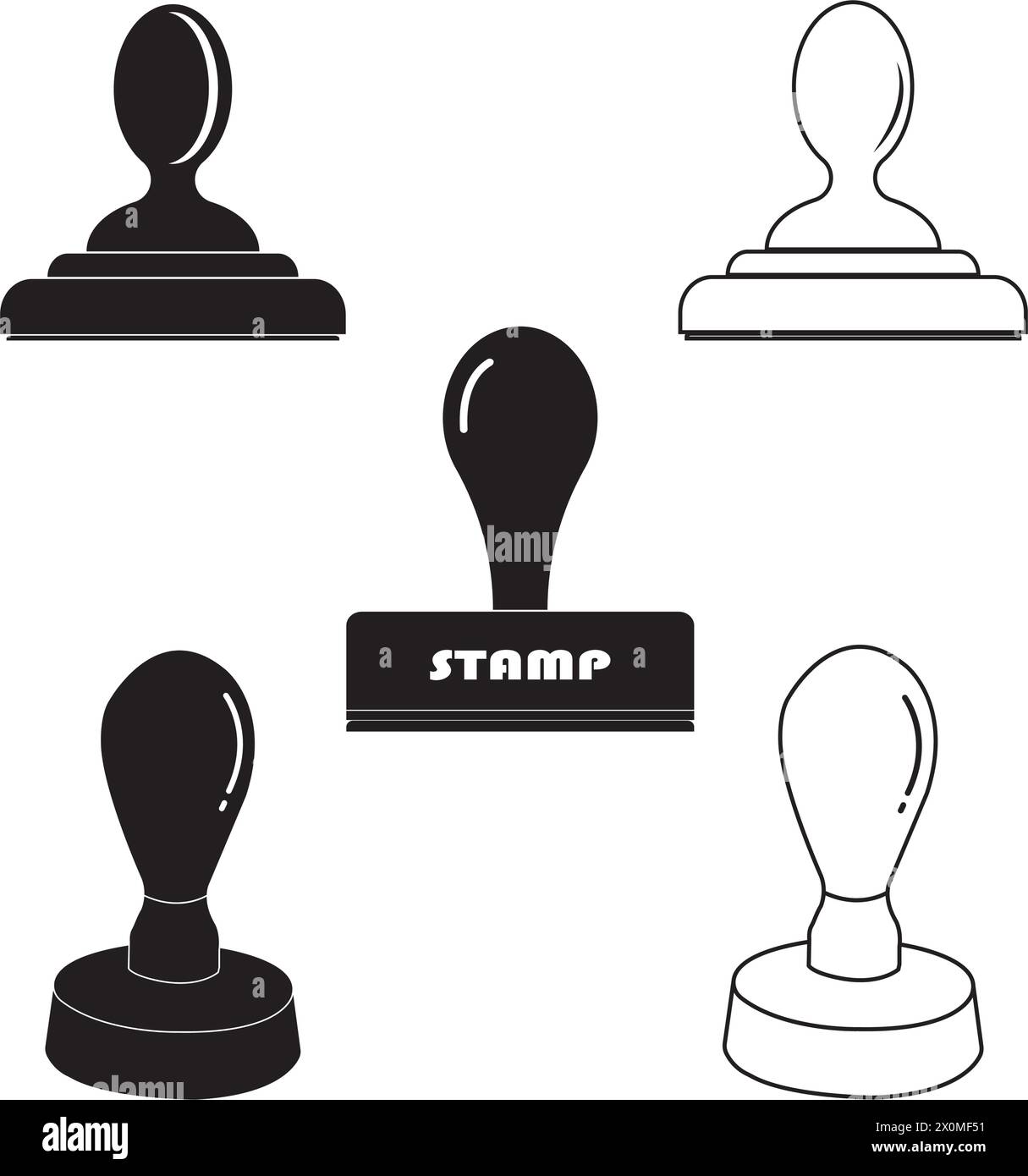 stamp icon vector illustration symbol design Stock Vector