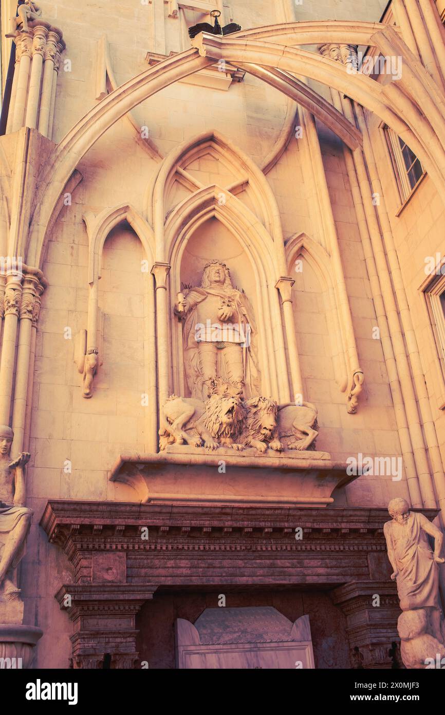 Matthias Corvinus memorial In Szekesfehervar,Hungary. High quality photo Stock Photo