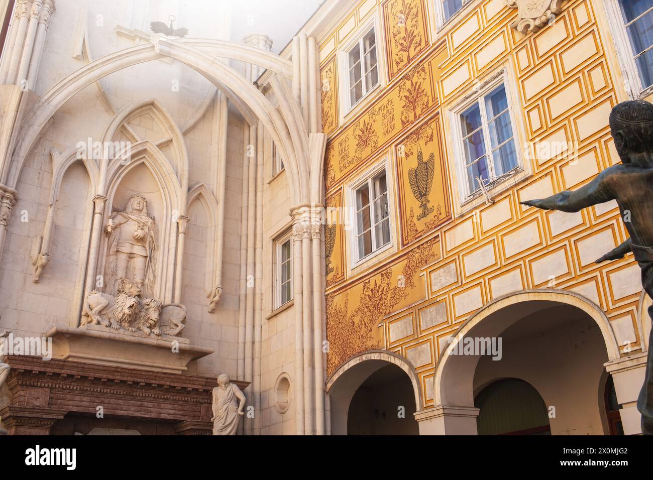 Matthias Corvinus memorial In Szekesfehervar,Hungary. High quality photo Stock Photo