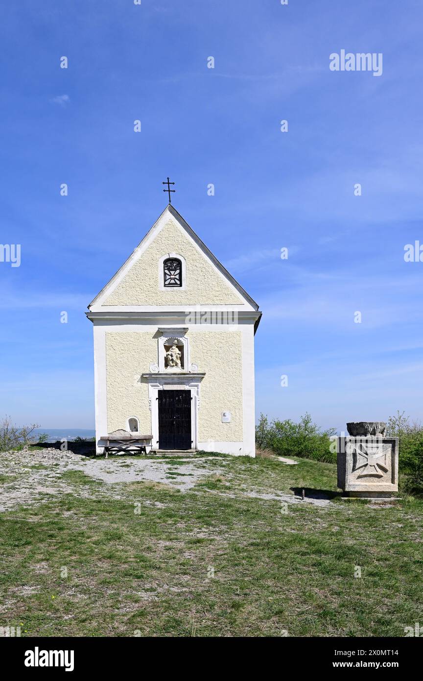 St. Margarethen, Burgenland, Austria. Kogl Chapel built on the Kogl in the plague year of 1713 Stock Photo