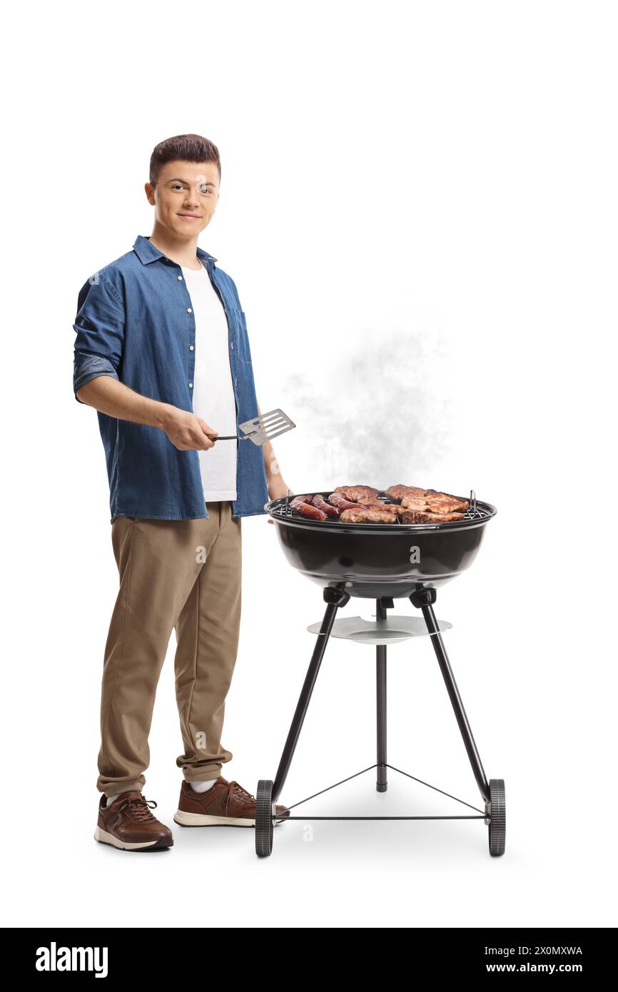 Making bbq barbecue grill beef hi-res stock photography and images - Alamy