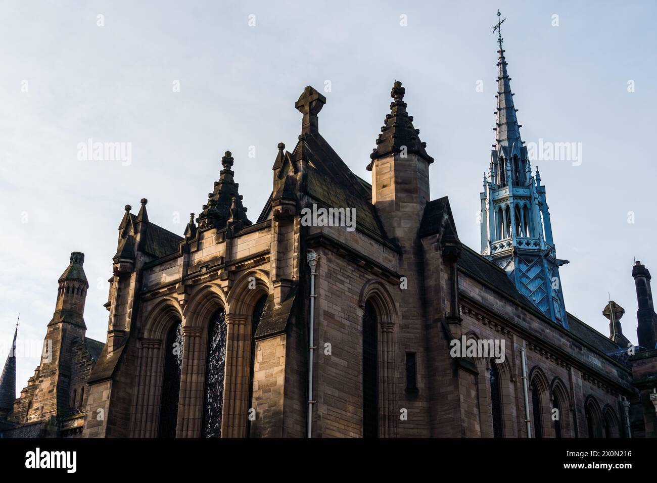 Glasgow, UK - December 6, 2023: The University of Glasgow. Historic building Stock Photo