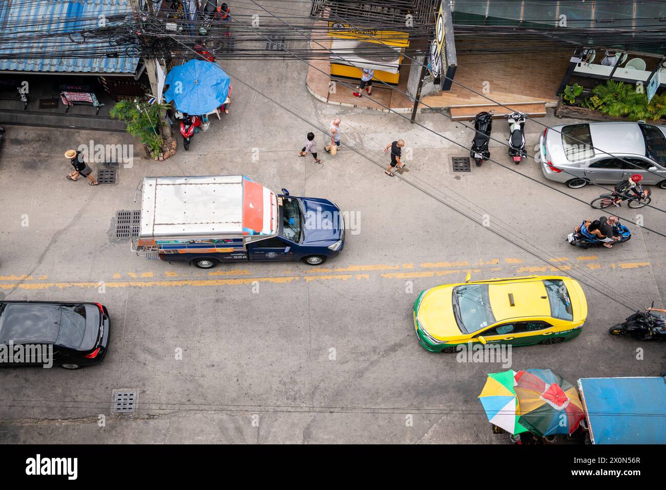 Baht buses hi-res stock photography and images - Alamy