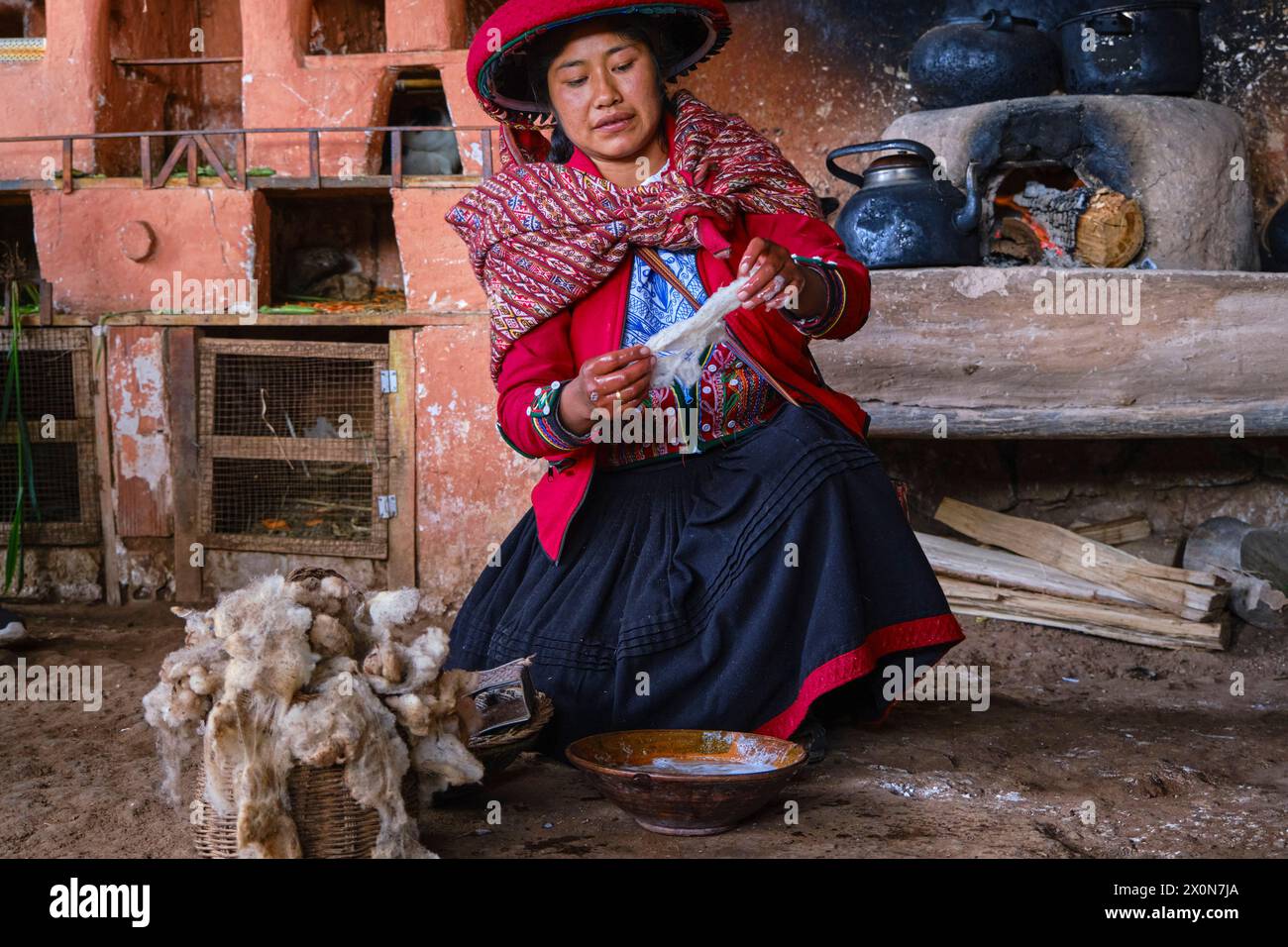 Peru, province of Cuzco, the sacred valley of the Incas, Chinchero ...