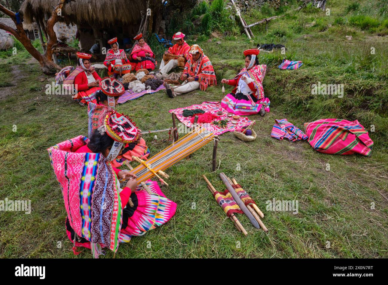 Peru, province of Cuzco, Sacred Valley of the Incas, quechua community ...
