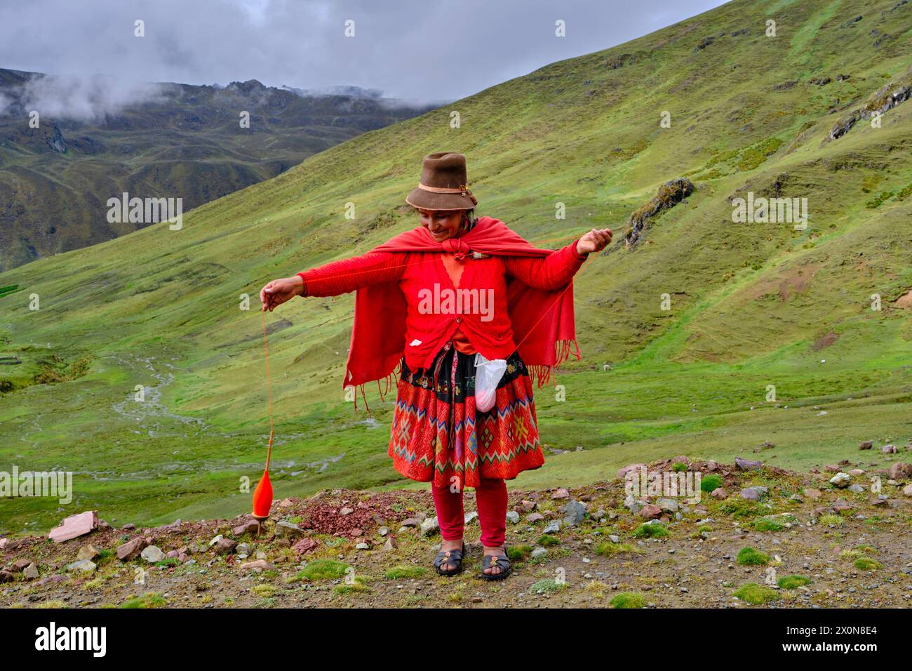 Peru, province of Cuzco, the Sacred Valley of the Incas, Andean ...