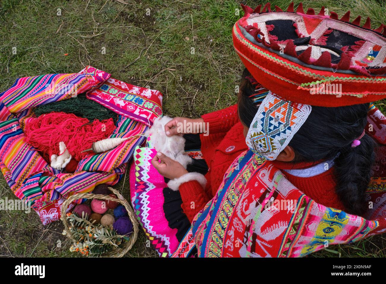 Peru, province of Cuzco, Sacred Valley of the Incas, quechua community ...