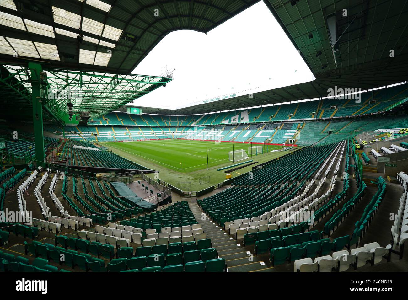 A general view of the ground ahead of the cinch Premiership match at Celtic Park, Glasgow. Picture date: Saturday April 13, 2024. Stock Photo
