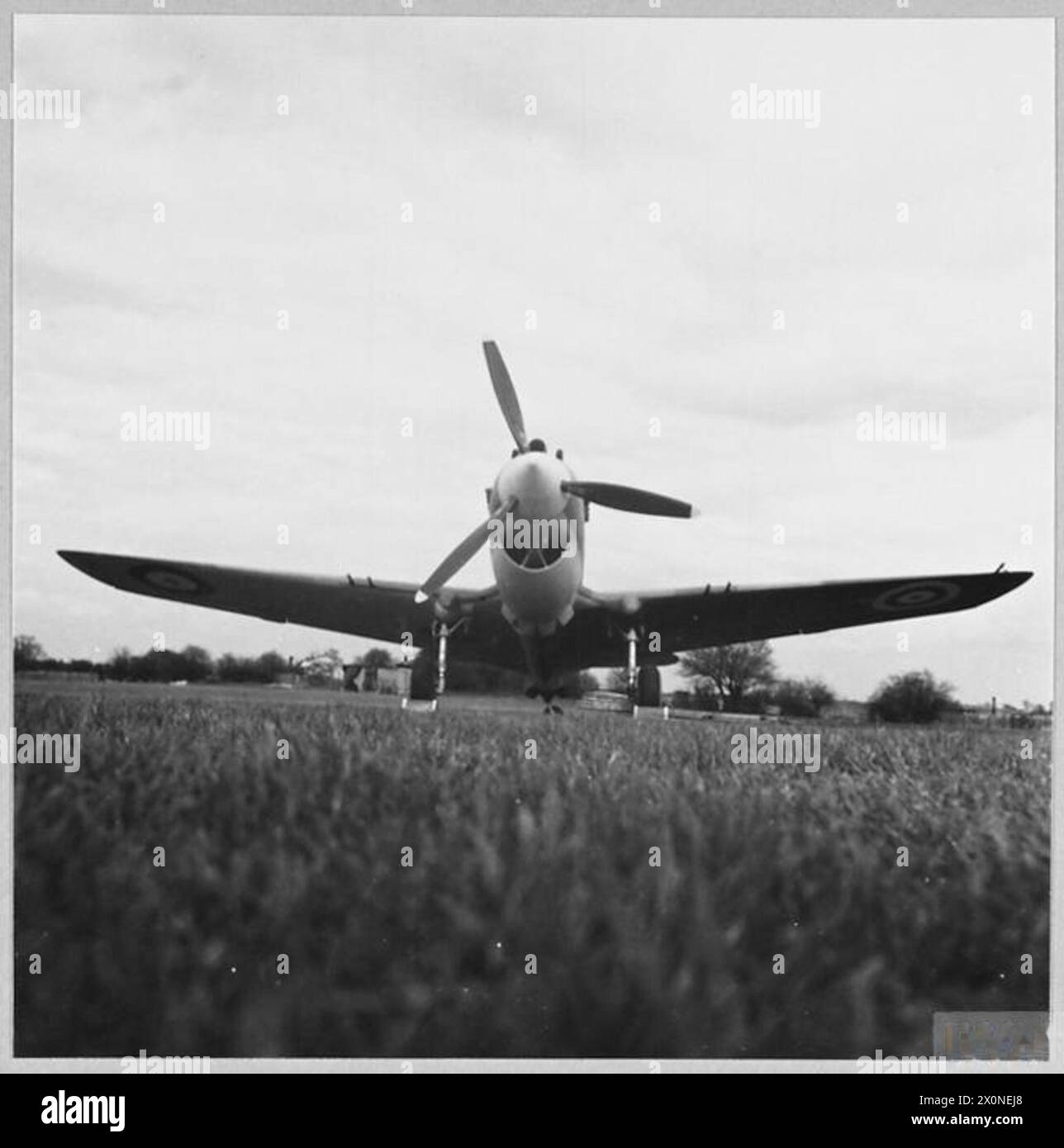 CURTISS TOMAHAWK - 1090 h.p Allison V-1710-C-15 engine. Place- Bagington - April 1941 Photographer - Tovey. Photographic negative , Royal Air Force Stock Photo