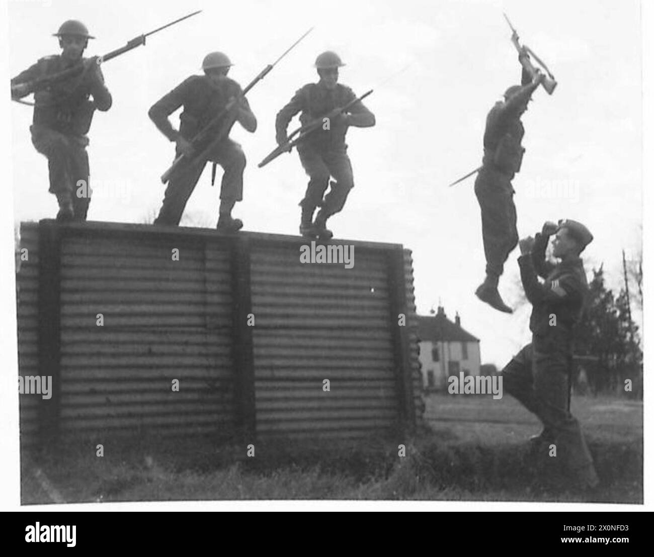 INFANTRY TRAINING CENTRE - Training over the assault course. They are ...