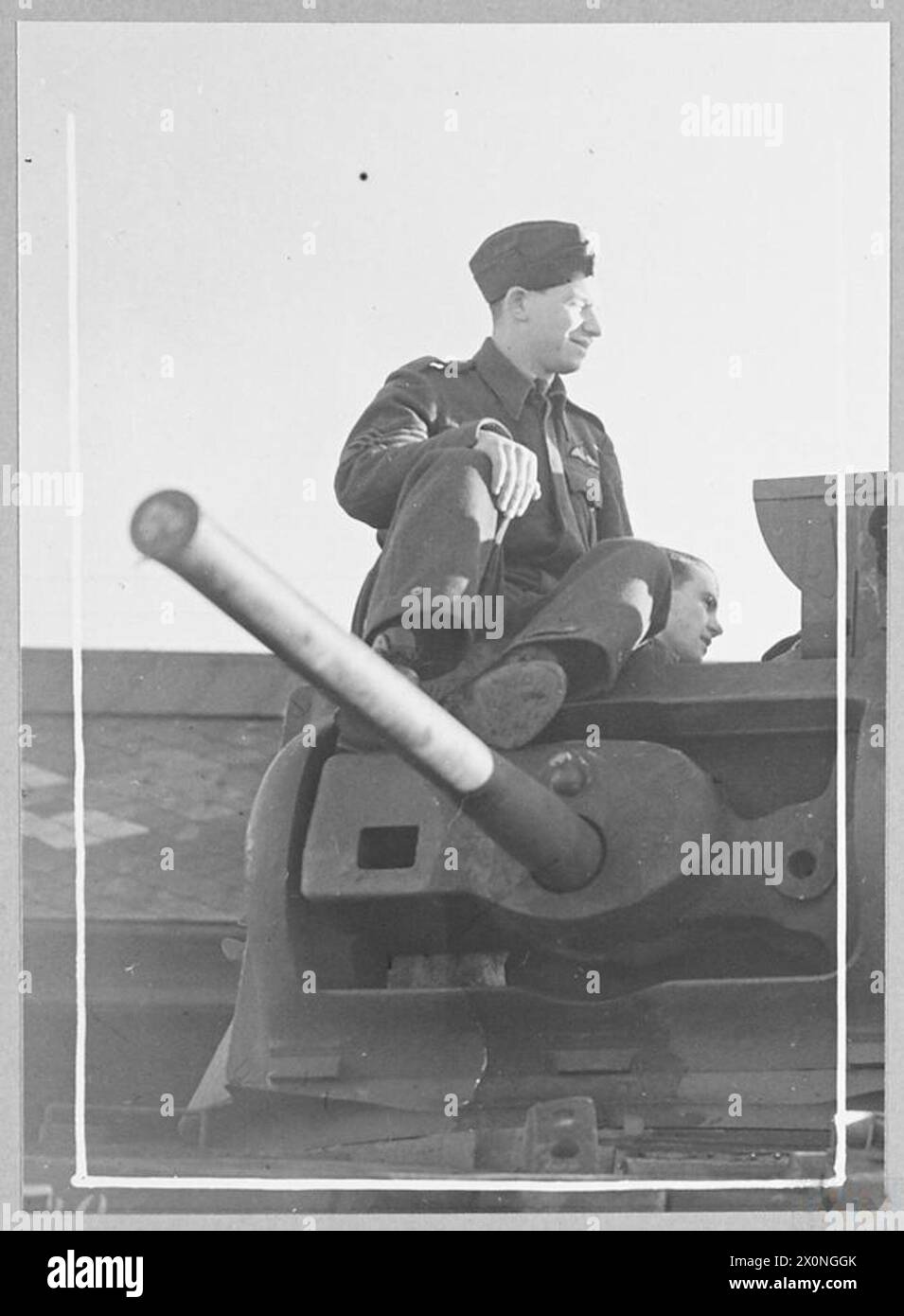 Tank Driver Chair An RAF sergeant pilot sits in a tank driver's seat during training in ...
