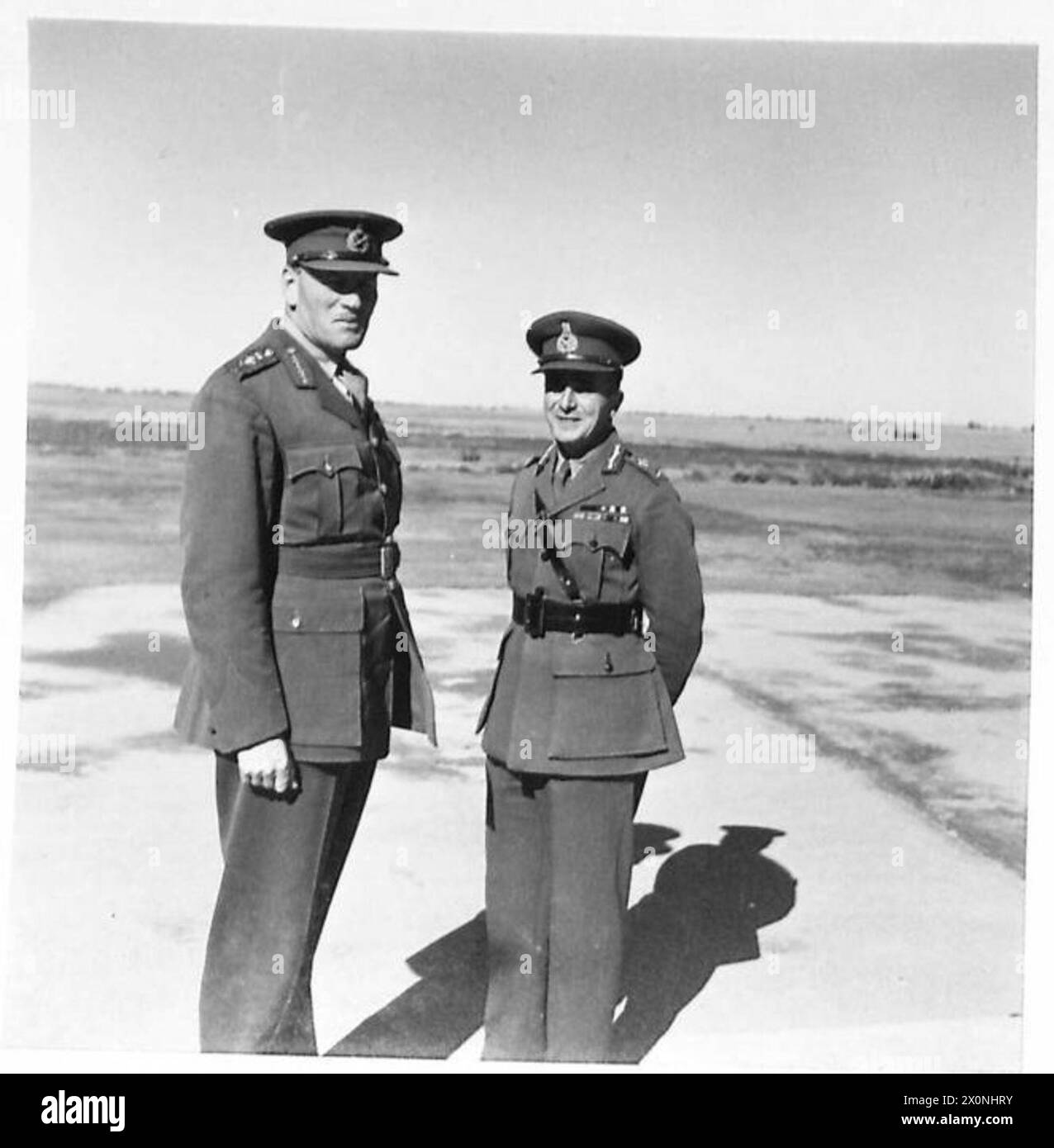 The Commander-in-Chief of the British Army tours the 10th Army in ...